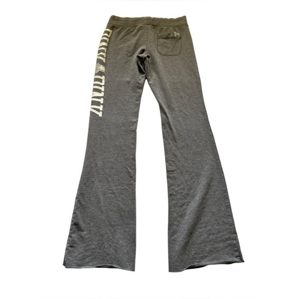 Pink Victoria's Secret Purple Cropped Hoodie with Flare Sweatpants Size Small - Picture 6 of 15
